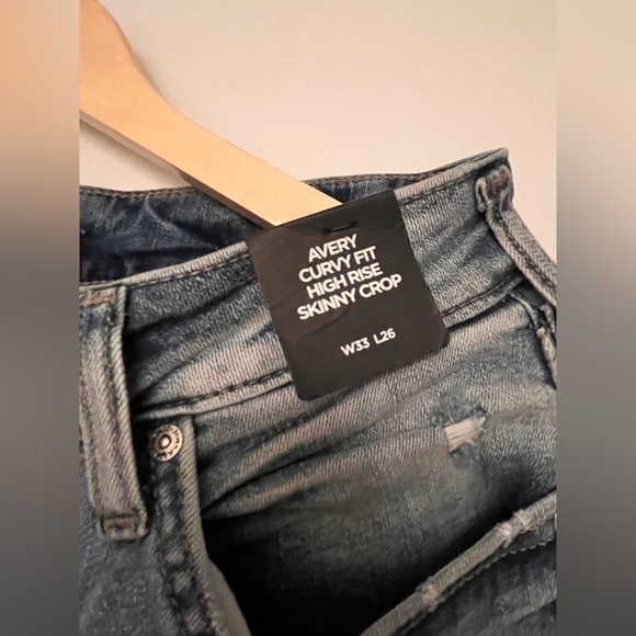 EUC Silver jeans skinny cropped frayed hem ladies sen, 33W 26L - Picture 2 of 5